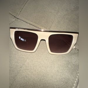 L.A.M.B. Creme Squared Sunglasses - Worn Once